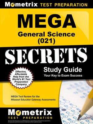cover image of MEGA General Science (021) Secrets Study Guide